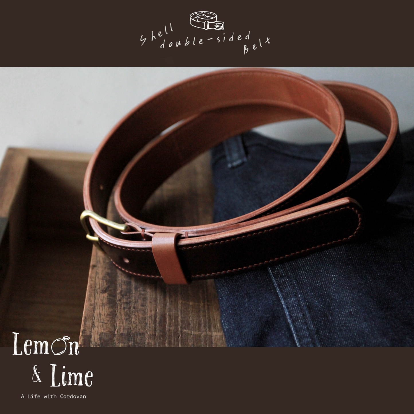 Shell Belt【Horween】シェルコードバンのベルト