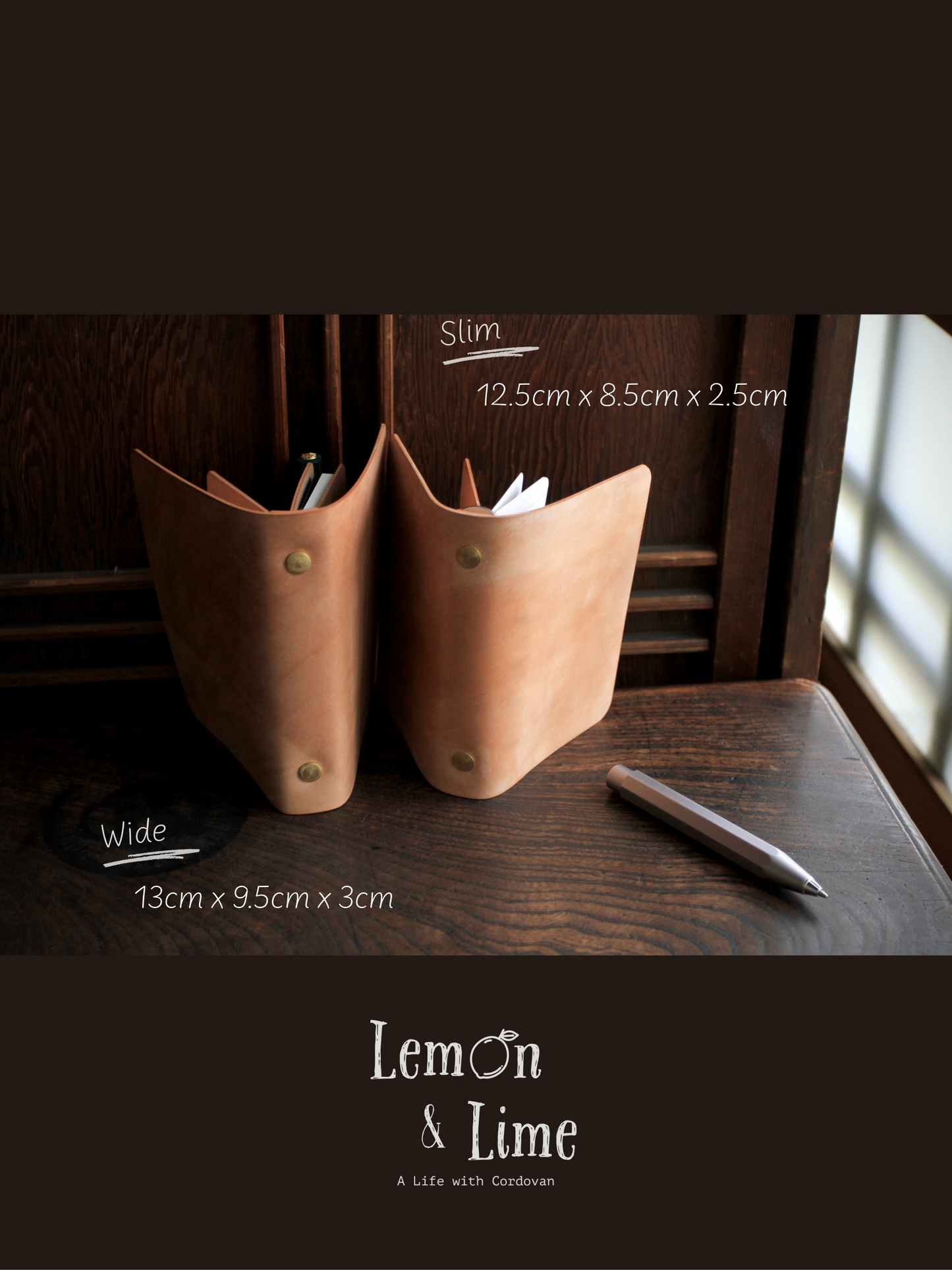 Shell Organizer (Mini 5 / 15mm)【Horween】シェルコードバンのシステム手帳 (ミニ5穴 / 15mm)