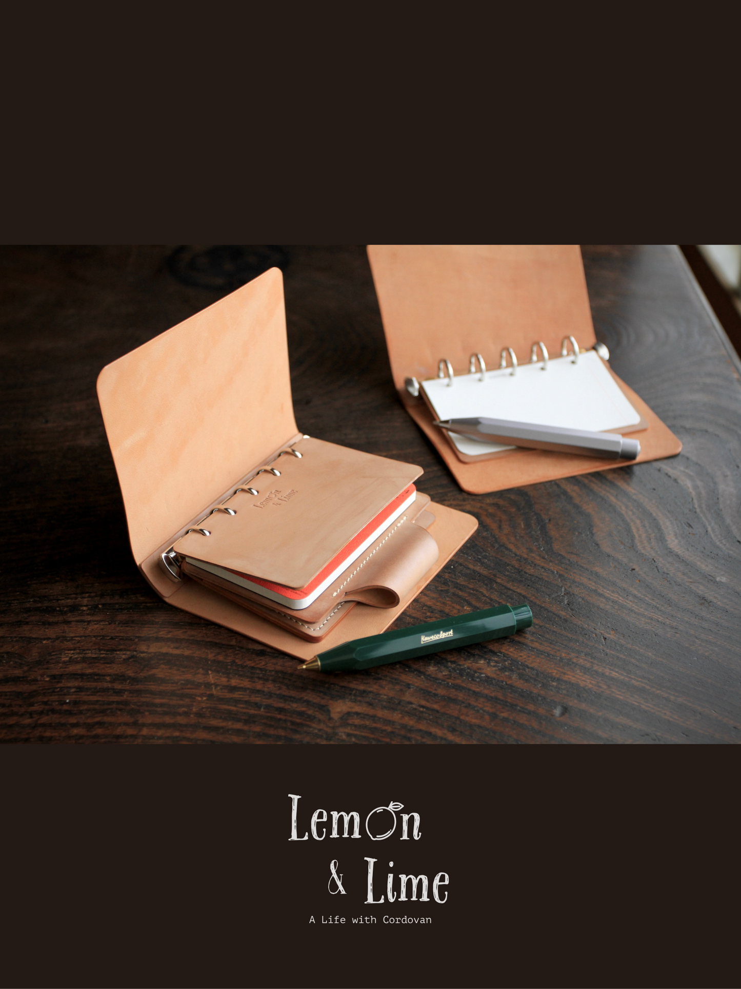 Shell Organizer (Mini 5 / 15mm)【Horween】シェルコードバンのシステム手帳 (ミニ5穴 / 15mm)