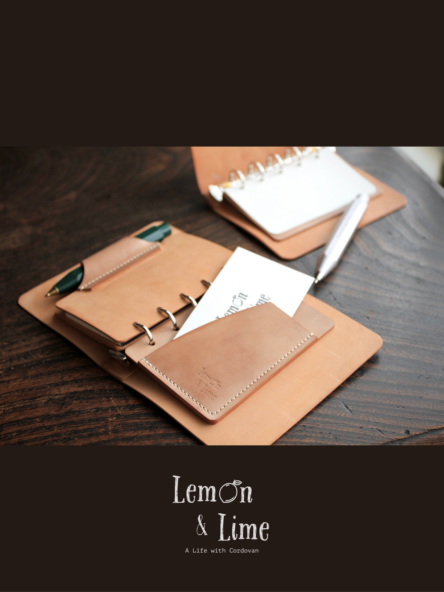 Shell Organizer (Mini 5 / 15mm)【Horween】シェルコードバンのシステム手帳 (ミニ5穴 / 15mm)