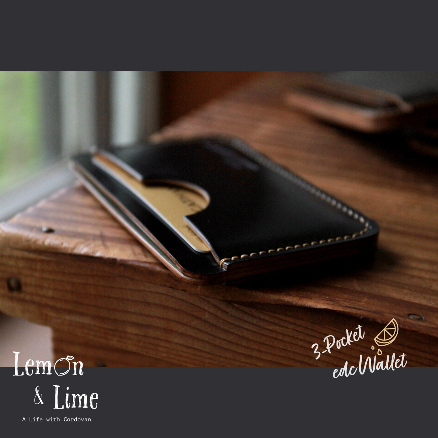Shell Wallet / r12.5 / Single (3-pocket)【Horween】シェルコードバンのカードホルダー / r12.5 / Single (3-pocket)