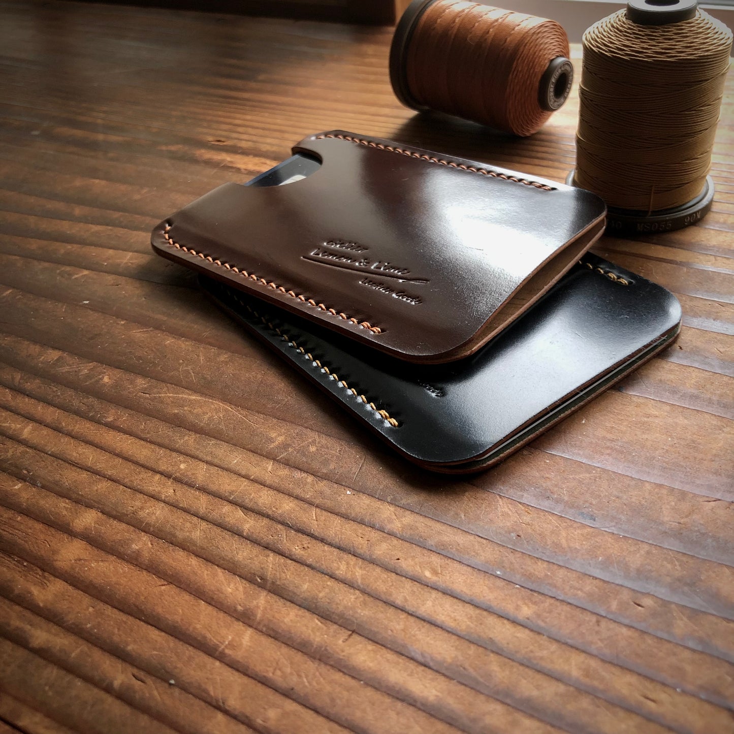 Shell Wallet / Vertical / Single (1-pocket)【Horween】シェルコードバンの縦型のカードホルダー (1ポケット)