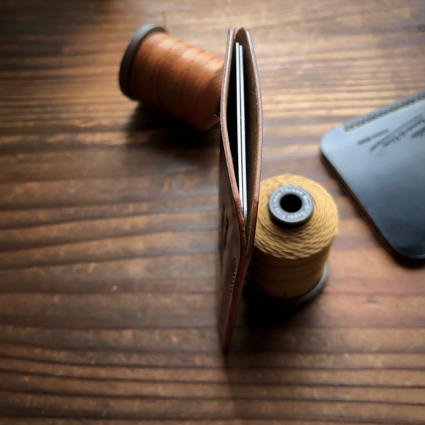 Shell Wallet / Vertical / Single (1-pocket)【Horween】シェルコードバンの縦型のカードホルダー (1ポケット)