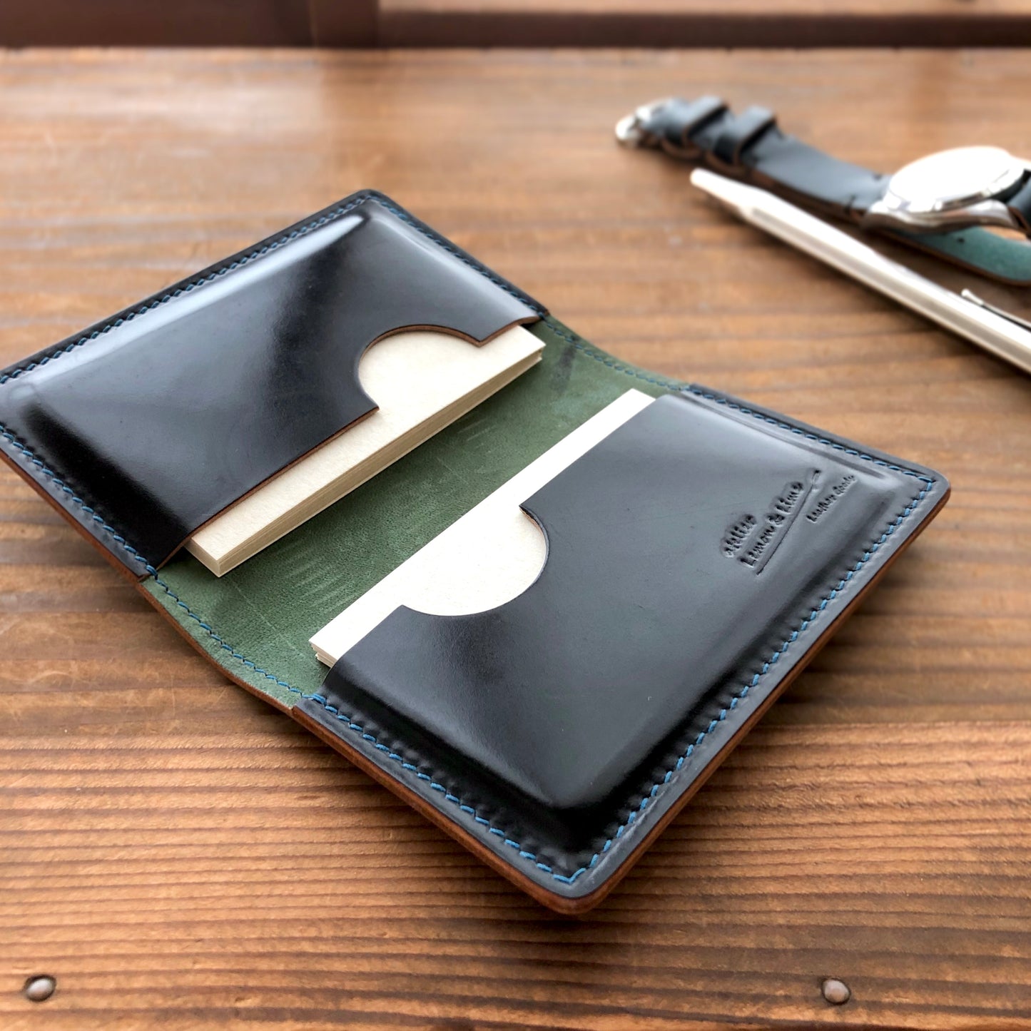 Shell Business Card Holder【Horween】シェルコードバンの名刺入れ