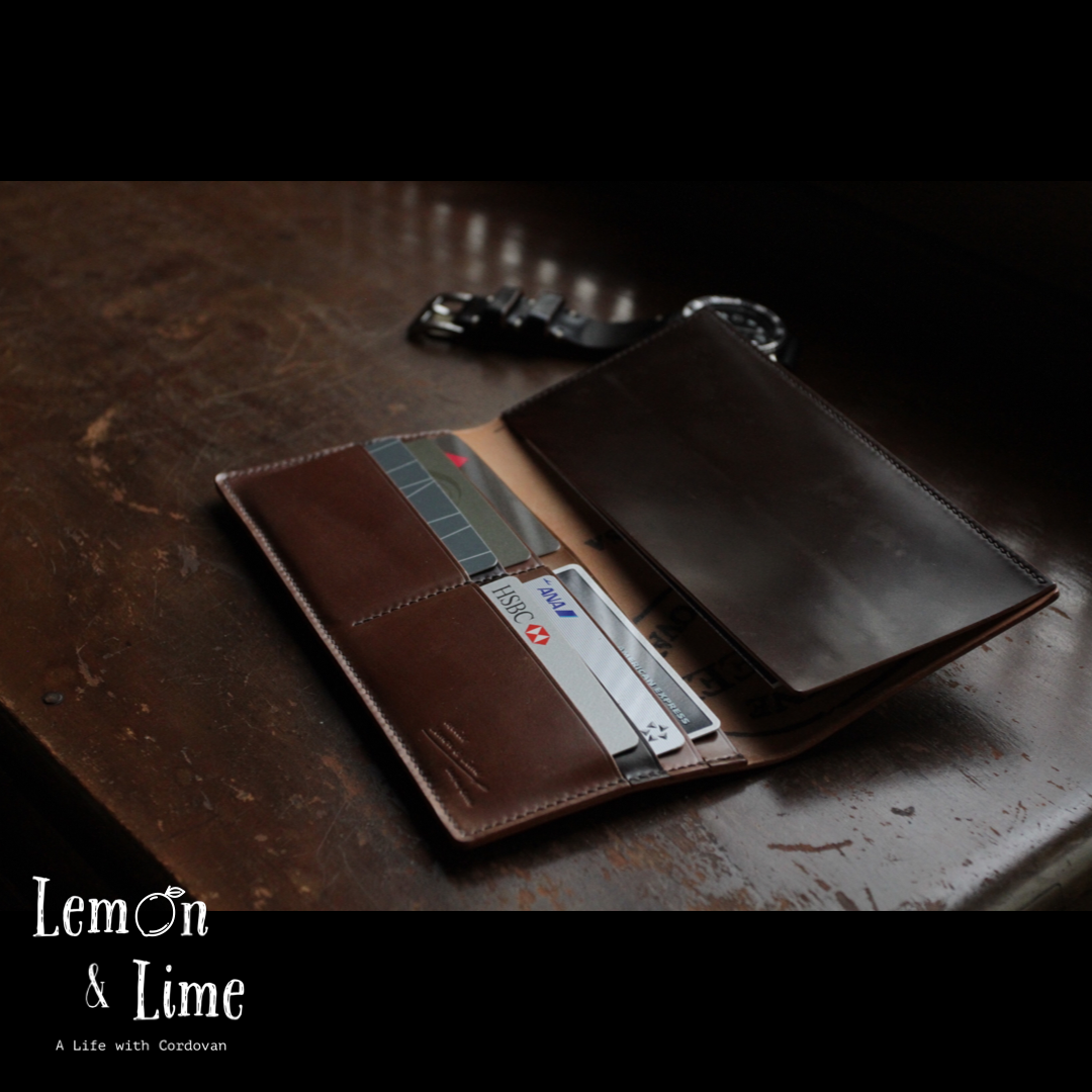 Horweenシェルコードバンの長財布(札入れ) / atelier Lemon & Lime