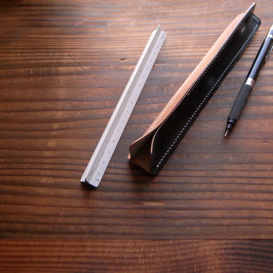 Shell Scale Ruler Sheath【Horween】シェルコードバンの三角スケール専用カバー