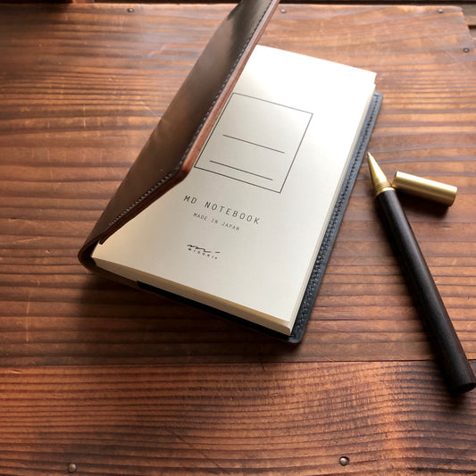 Shell Notebook Cover (B6 Slim)【Horween】シェルコードバンの新書カバー・B6 Slimノートカバー