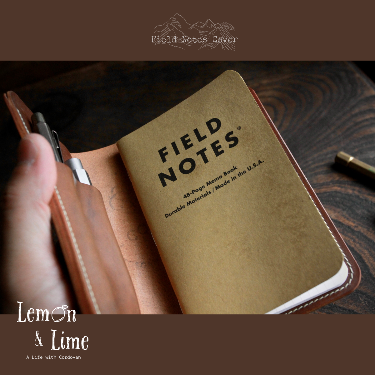 Shell Field Notes Cover【Horween】シェルコードバンのField Notes用カバー
