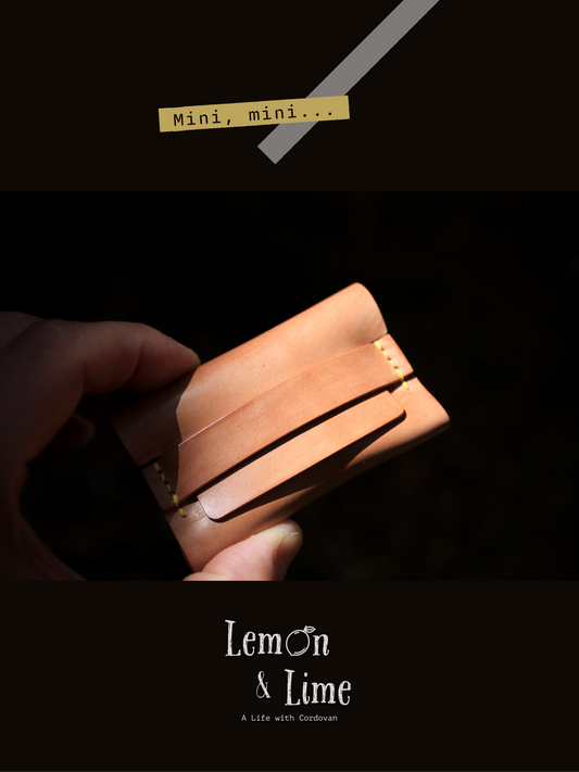 Shell Wallet / Simple / Coin Purse with Strap【Horween】シェルコードバンでつくったストラップで留める小銭入れ