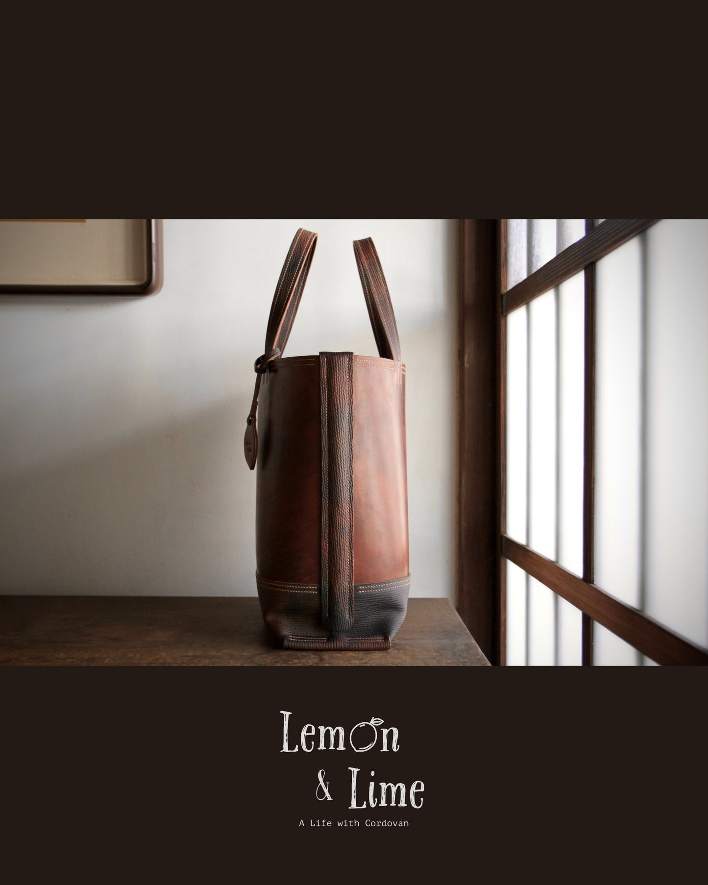 Shell Bag / Medium-Sized Shell Tote【Horween】シェルコードバンのトートバッグ、ミディアムサイズ