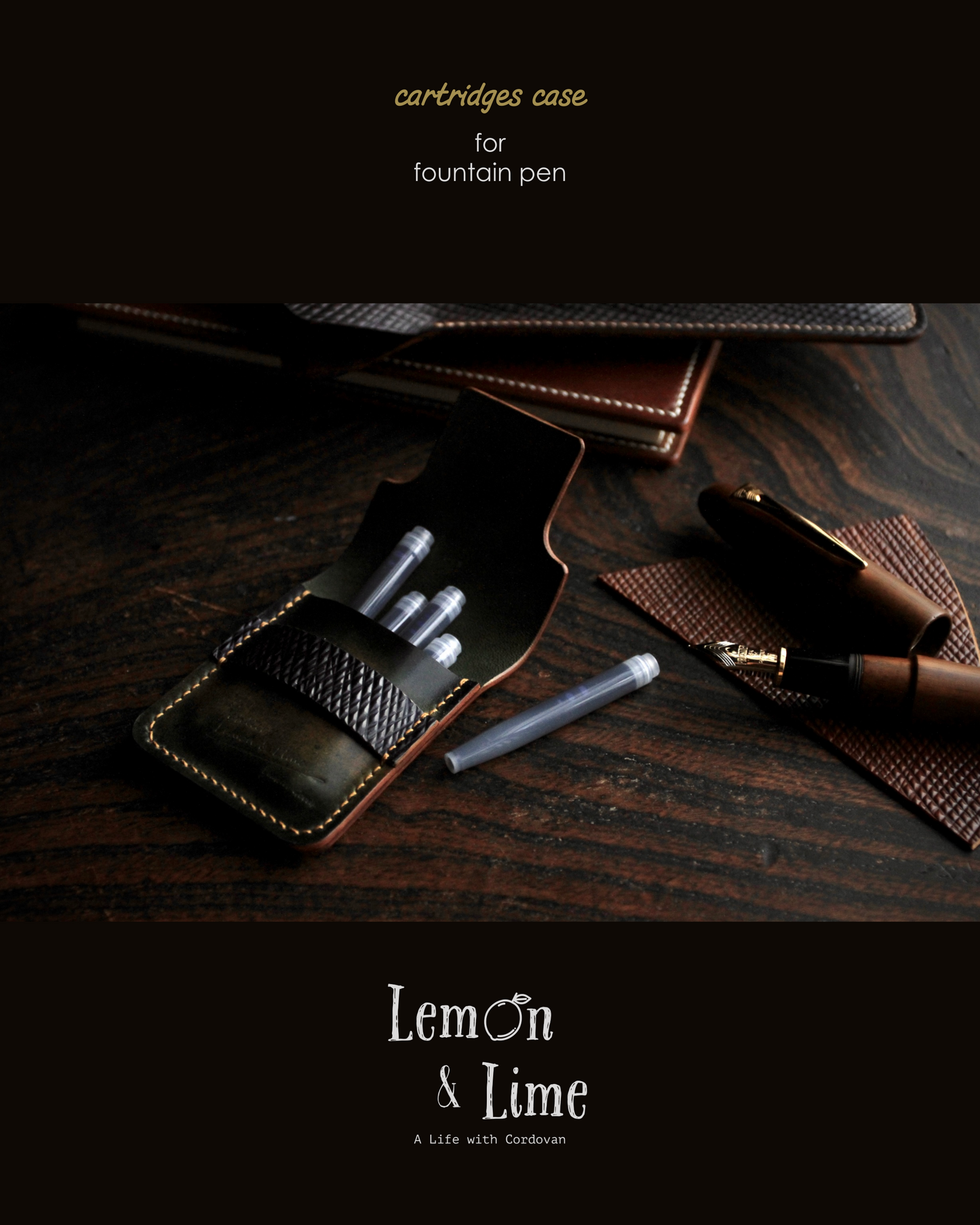 Shell Cartridges Case【Horween】シェルコードバンのカートリッジシース