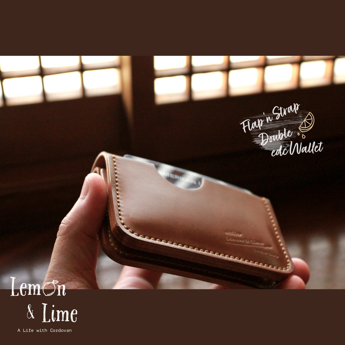 Shell Wallet / r12.5 / Flap and Strap, Double【Horween】シェルコードバンの財布 / r12.5 / Flap and Strap, Double