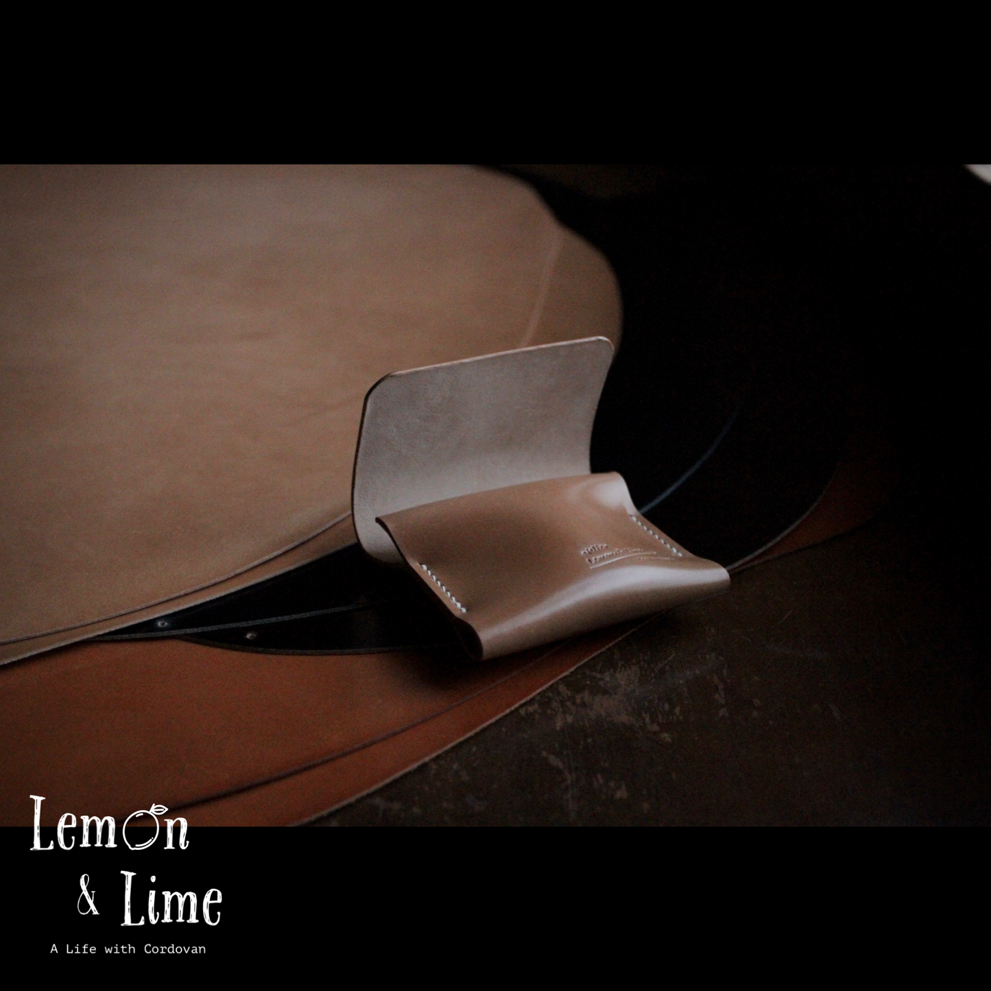 レーデルオガワ製のコードバンで作った小銭入れ / atelier Lemon & Lime